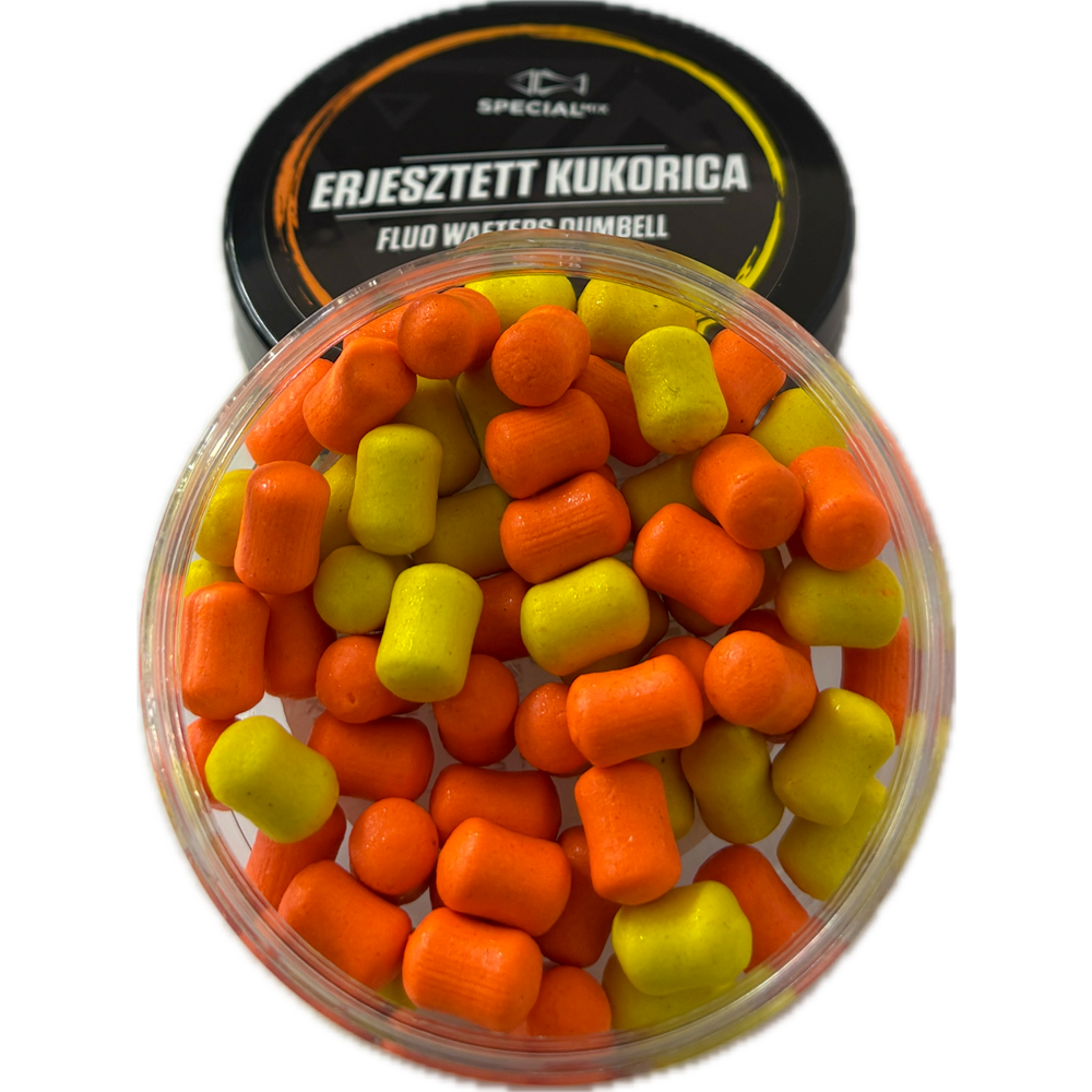 Speciál mix Fluo Wafters Dumbell 12 mm Erjesztett Kukorica