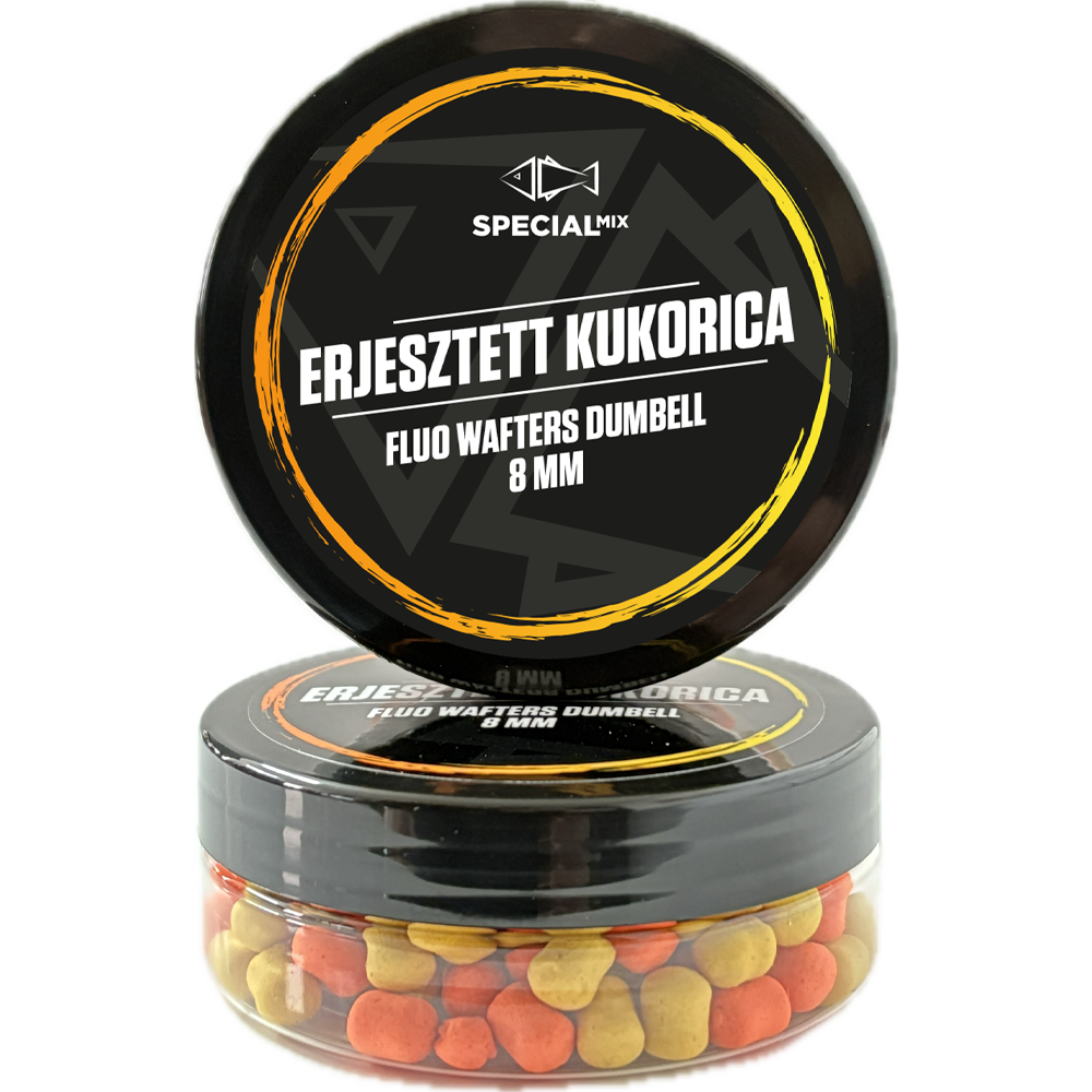 Speciál mix Fluo Wafters Dumbell 8 mm Erjesztett Kukorica