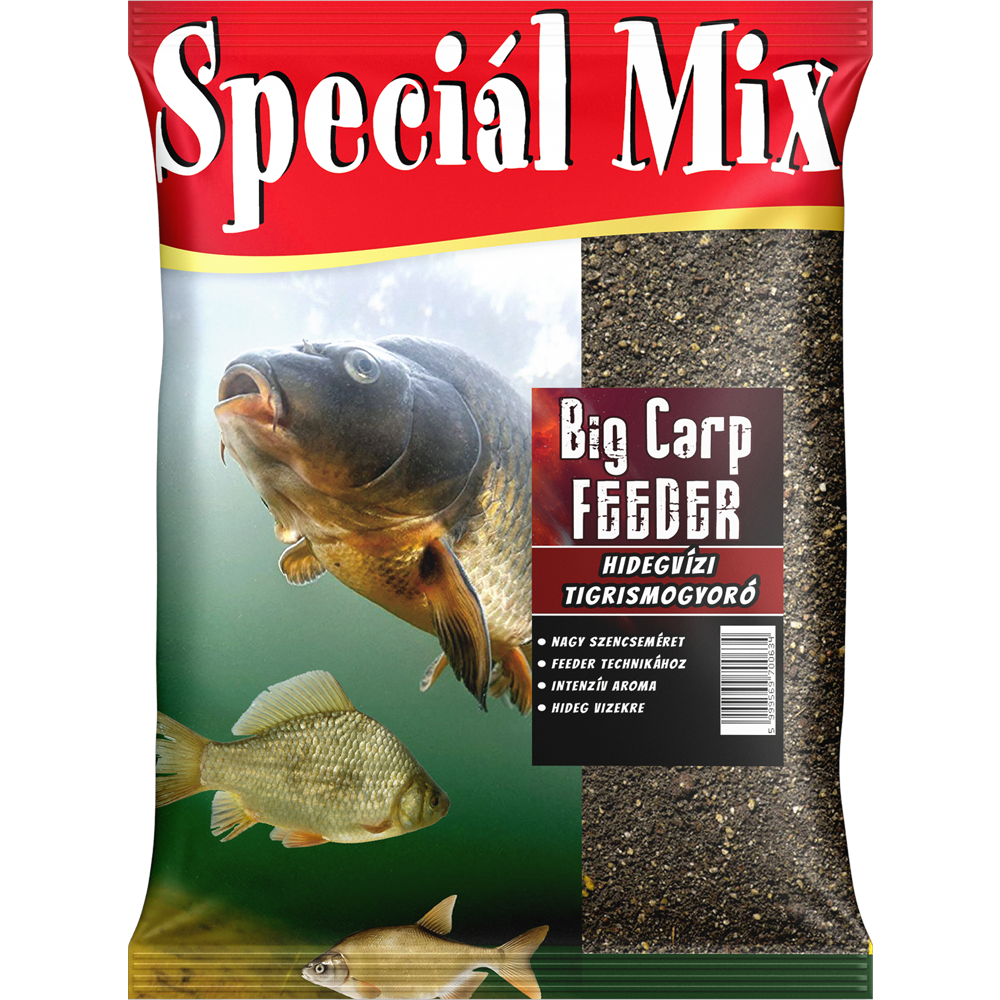 Speciál Mix Hidegvízi Big Carp Feeder TIGRISMOGYORÓS Etetőanyag 1,5 kg