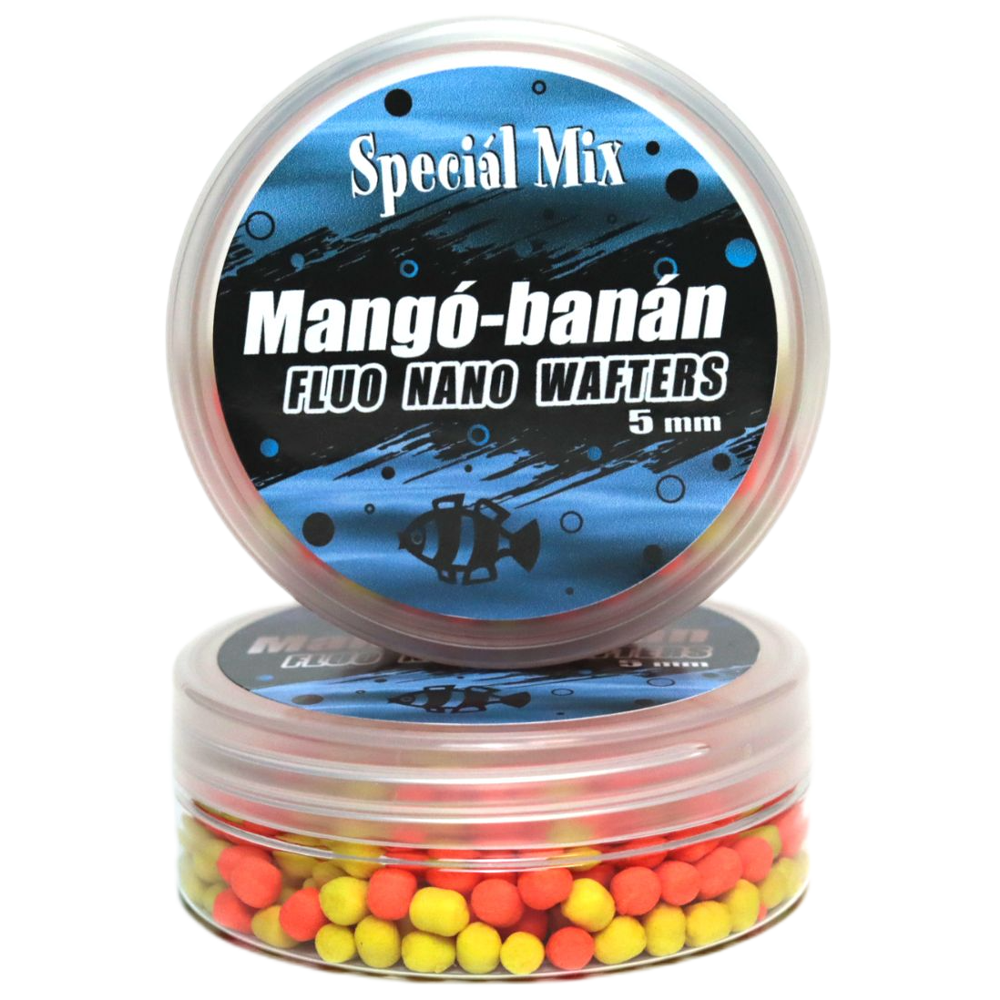 5mm MANGÓ-BANÁN Fluo Nano Wafters Dumbell
