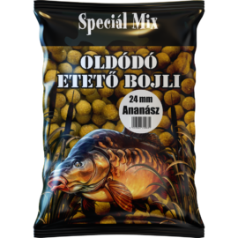 Speciál mix 24 mm-es Oldódó Etető Bojli ANANÁSZ