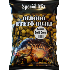 Speciál mix Oldódó Etető Bojli 24 mm Gold Corn