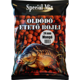 Speciál mix 24 mm-es Oldódó Etető Bojli MANGÓ
