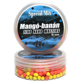 5mm MANGÓ-BANÁN Fluo Nano Wafters Dumbell
