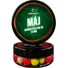 Speciál mix Oldódó Fluo Pop-up bojli 10 mm Máj