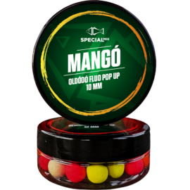 Speciál mix Oldódó Fluo Pop-up bojli 10 mm Mangó