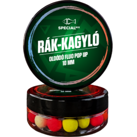 Speciál mix Oldódó Fluo Pop-up bojli 10 mm Rák-Kagyló