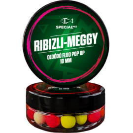 Speciál mix Oldódó Fluo Pop-up bojli 10 mm Ribizli-meggy