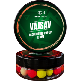 Speciál mix Oldódó Fluo Pop-up bojli 10 mm Vajsav