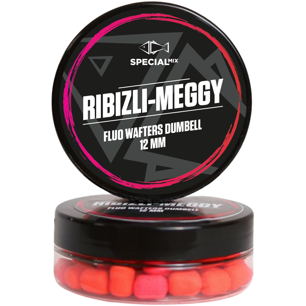 Speciál Mix 12 mm RIBIZLI-MEGGY Fluo Wafters Dumbell
