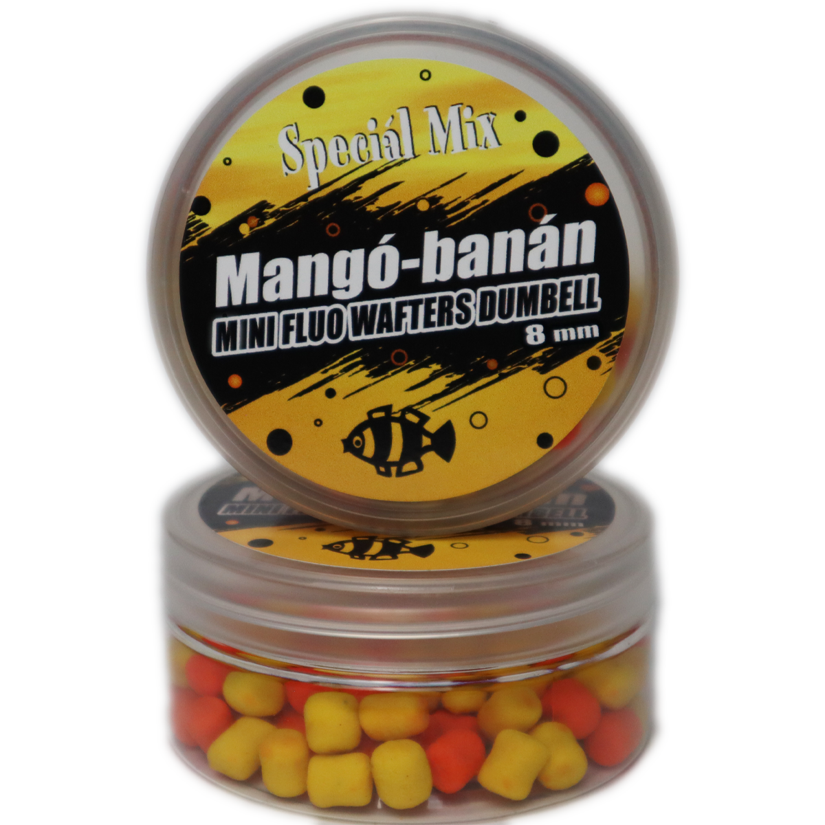 8 mm MANGÓ-BANÁN Fluo Wafters Dumbell