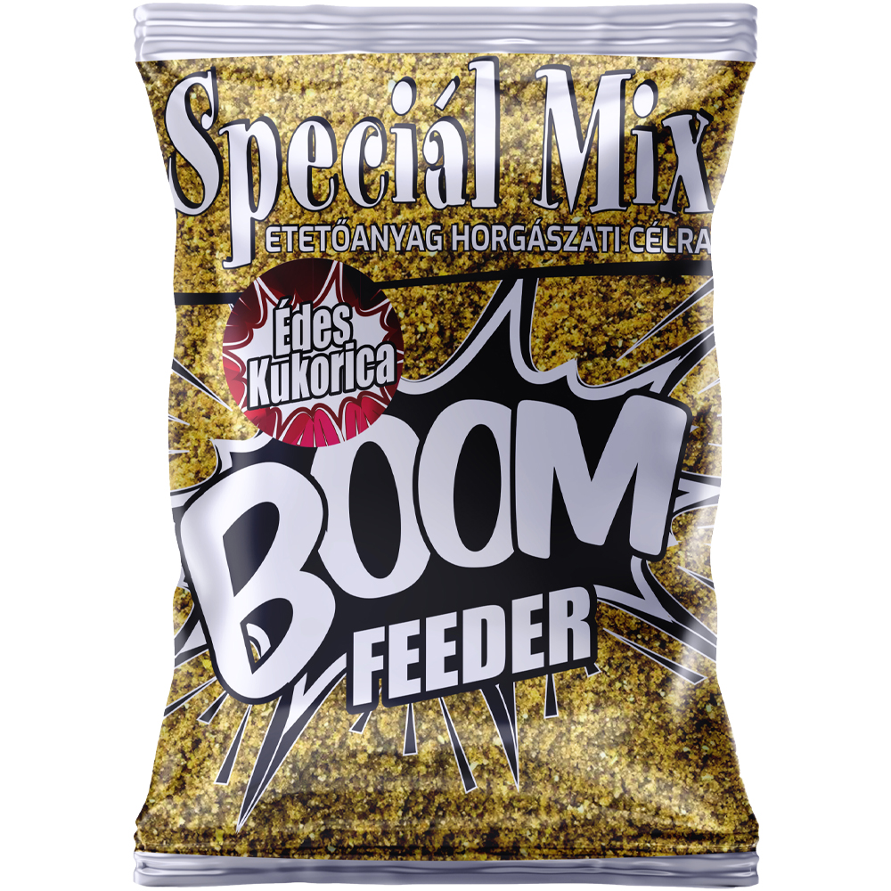 Speciál mix BOOM FEEDER Előre kevert ÉDES KUKORICA etetőanyag
