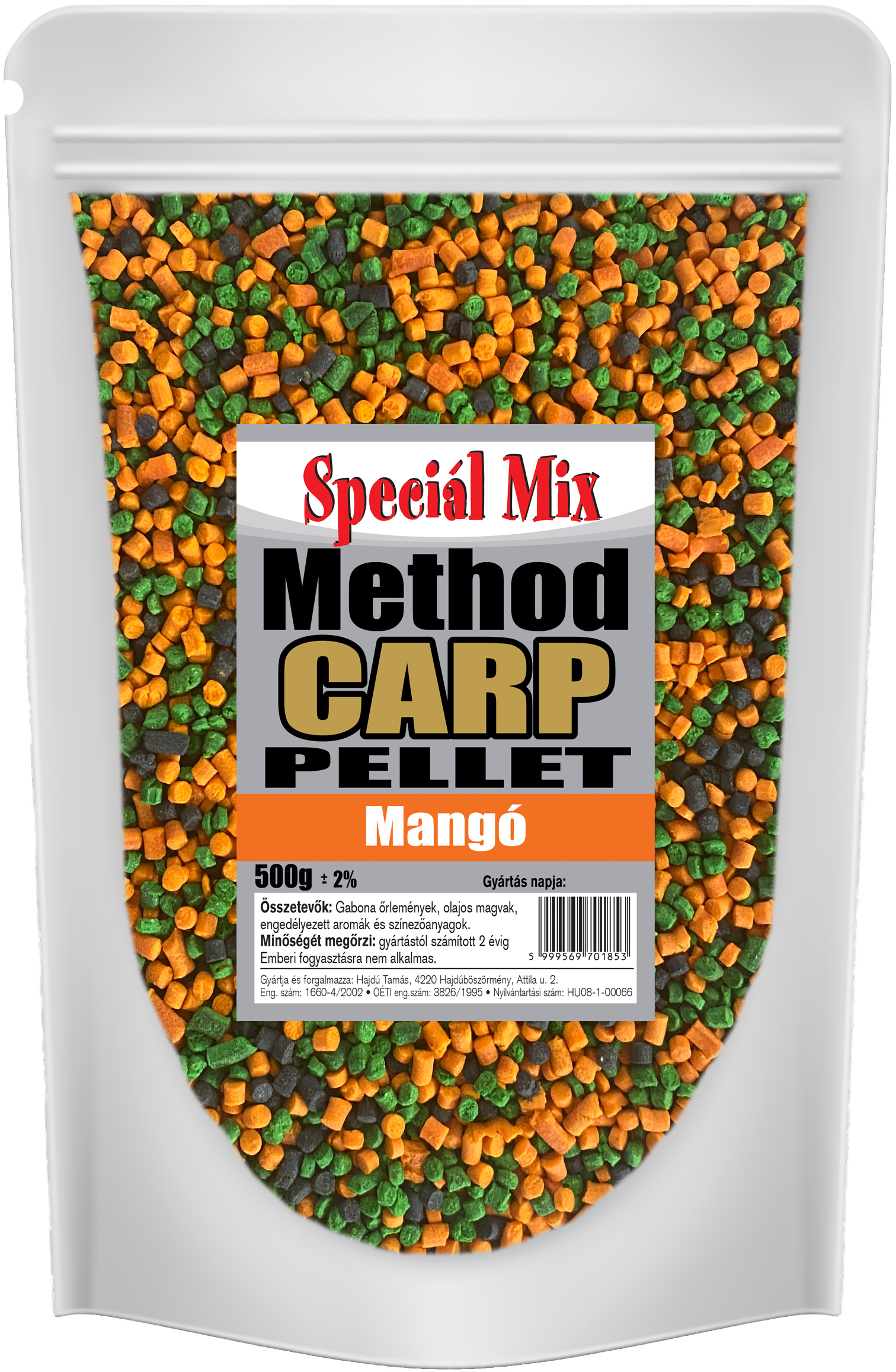 Speciál Mix Method Carp Pellet Mangó